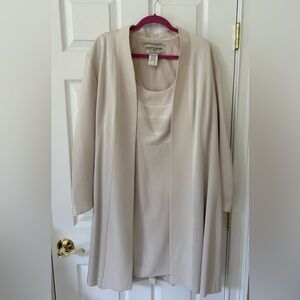 Daymor Couture Dress and Jacket Ensemble in ivory